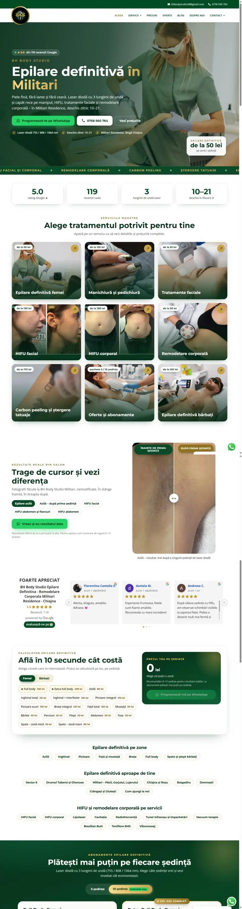 Site-ul după reconstrucție